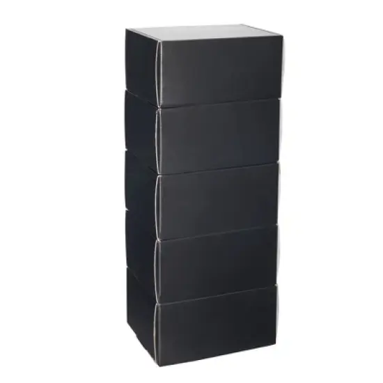 Stockroom Plus 25 Pack Corrugated Packaging Boxes for Shipping, Cardboard Mailers for Small Business, Boutiques, Black, 8 x 6 x 4 in image {4}