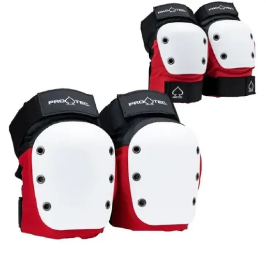 Pro-Tec Street Elbow/Knee Pad Combo Pack Red, White, Black Small image {4}