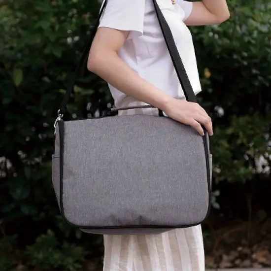 Sleek and Modern Diaper Bag and Stroller Bag image {6}