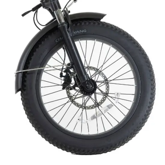 GOTRAX Adult F2 20" Step Through Electric Folding Bike - White image {2}