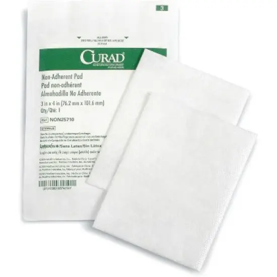 Curad Wound Non-Stick Pads  3" x 4", 10 Count image {2}