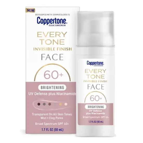 Coppertone Brightening Every Tone Face Sunscreen - SPF 60+ - 1.7 fl oz image {14}
