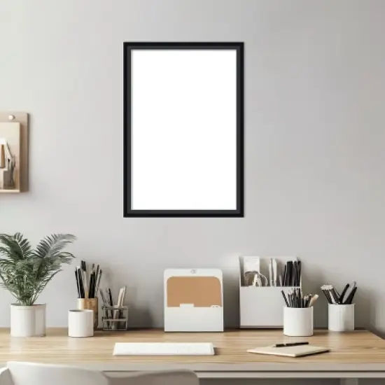 Amanti Art Lucie Black Framed Dry Erase Magnetic Board image {5}