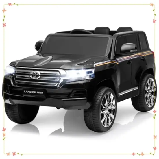 Kids 12V 2-Seater Ride On Car, Licensed Toyota Land Cruiser Electric Car image {7}