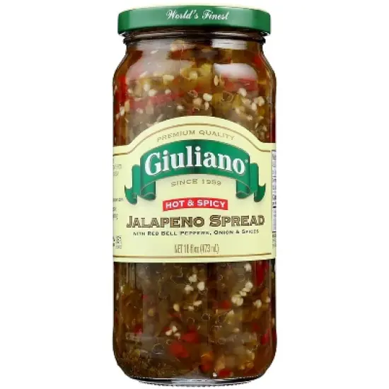 Giuliano Hot and Spicy Jalapeno Spread - 6 pack, 16 oz image {1}