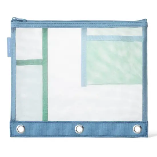Notebook Collective Mesh Binder Pouch Blue/Green image {3}