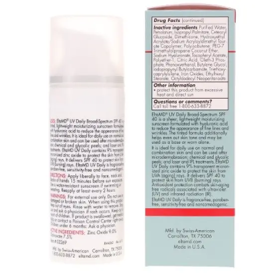 EltaMD UV Daily Broad-Spectrum SPF 40 Tinted Moisturizing Facial Sunscreen 1.7 oz image {7}