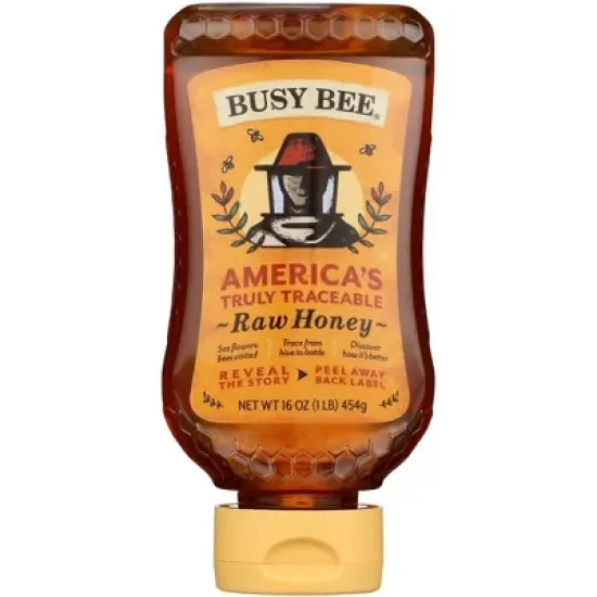 Busy Bee Raw Honey - 8 pack, 16 oz image {1}