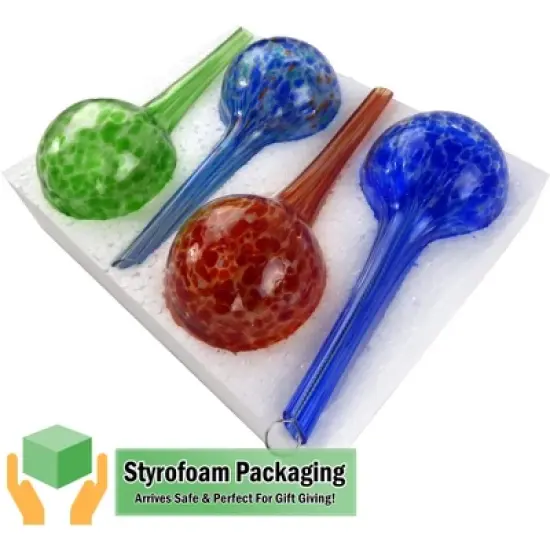 5 Star Super Deals Plant Watering Globes - Automatic Watering Bulbs - 4pc Mini image {4}