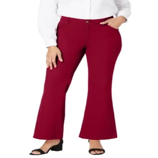 Jessica London Women&rsquo;s Plus Size Classic Denim Flare image {4}