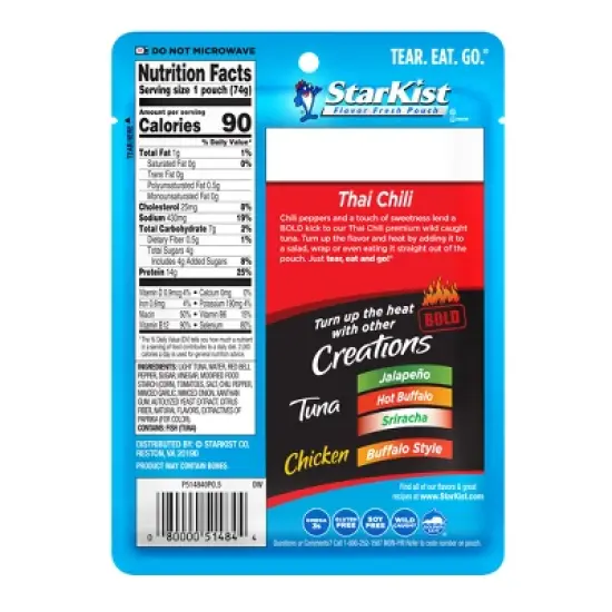 StarKist Tuna Creations Thai Chili Style Tuna - 2.6oz image {1}
