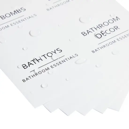 Talented Kitchen 174 Piece Minimalist Bathroom Labels for Beauty and Makeup Label Stickers for Organization Storage System (Water Resistant) image {6}