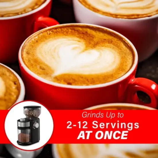 Brentwood 8 Ounce Automatic Burr Coffee Bean Grinder Mill in Black image {4}