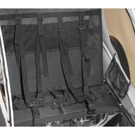 ClevrPlus Deluxe 3-in-1 Bike Trailer Stroller Jogger for Kids, Blue image {5}