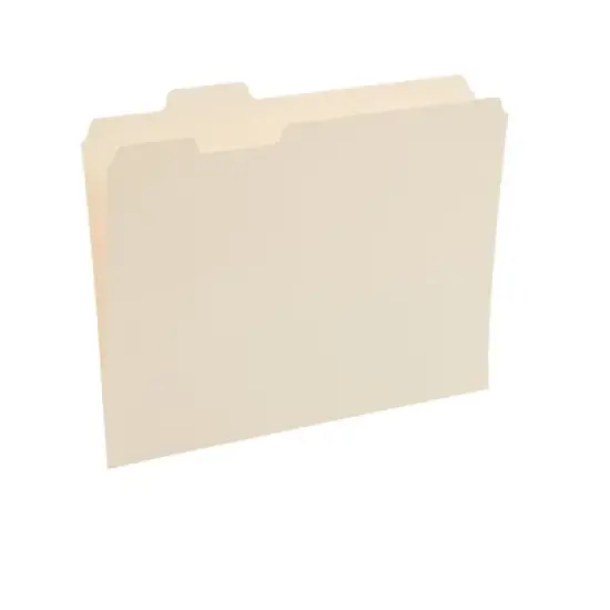 Staples Manila File Folders Letter 5 Tab Assorted Position 100/Box 116699 image {6}