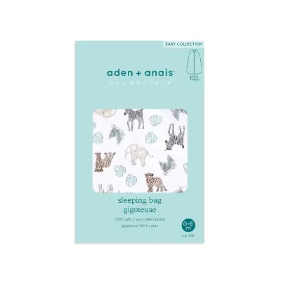 aden + anais essentials Cotton Easy Sleeping Bag - Jungle Animals image {1}