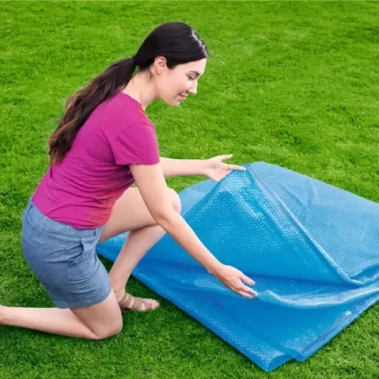 Bestway Flowclear Round Above Ground Solar Pool Cover Only for Pool Water Maintenance of Swimming Pools image {4}