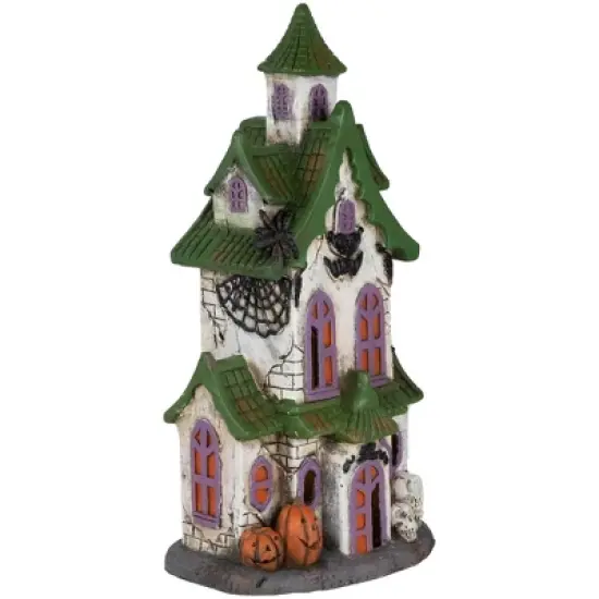 Northlight LED Lighted Haunted House with Skulls Halloween Decoration - 22.75" image {3}