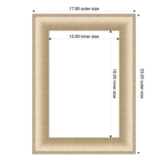 Amanti Art Elegant Brushed Honey Framed Dry Erase Magnetic Board image {4}