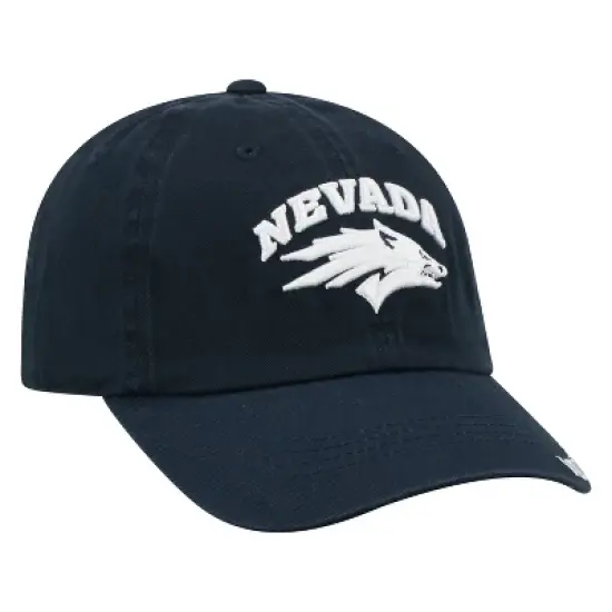 NCAA Nevada Wolf Pack Unstructured Washed Cotton Hat: Adjustable Lightweight Baseball Cap image {1}