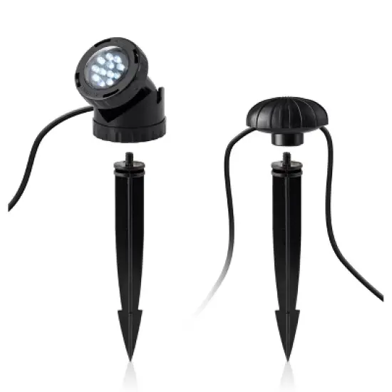 LED Submersible Light with Photocell & Transformer - Alpine Corporation: Weather-Resistant, Electric Powered Landscape Ground Spotlight image {6}