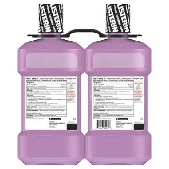 Listerine Total Care Anticavity Fluoride Mouthwash - 33.8 fl oz/2pk image {1}