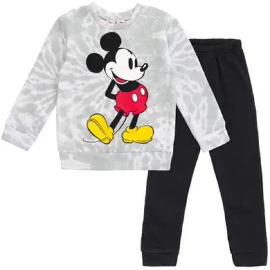 Disney Mickey Mouse Goofy Donald Duck Pluto Fleece Pullover T-Shirt and Pants Toddler image {15}