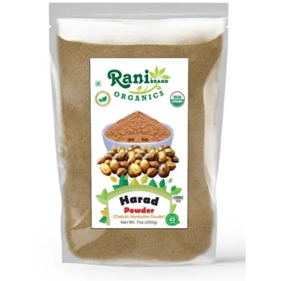 Organic Harad Powder (Chebulic Myrobalan Powder) - 7oz (200g) - Rani Brand Authentic Indian Products image {6}