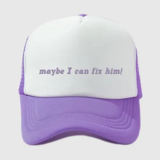 Olivia Rodrigo Maybe I can Fix Him Trucker Hat - Purple image {1}