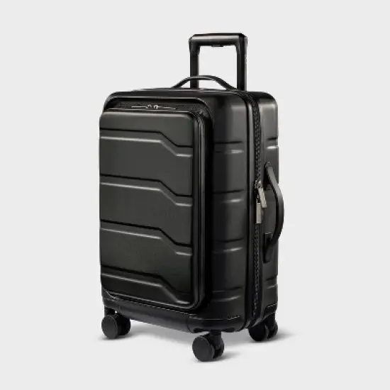 Hardside Carry On Spinner Suitcase with Front Pocket - Open Story&trade; image {7}