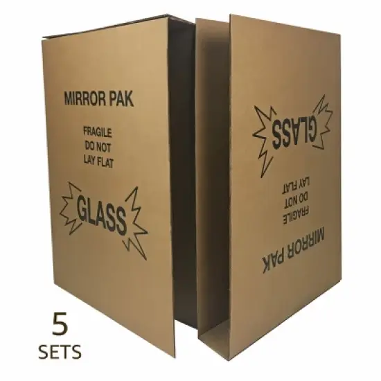 UBMOVE 3 Set of Picture & Mirror Moving Boxes for Large Pictures up to 40"x60" image {10}