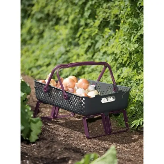 Gardener's Supply Company Multipurpose Garden Basket | Large Mod Hod For Carrying, Collecting, and Cleaning Vegetable Harvest | Farmers Market Basket image {1}
