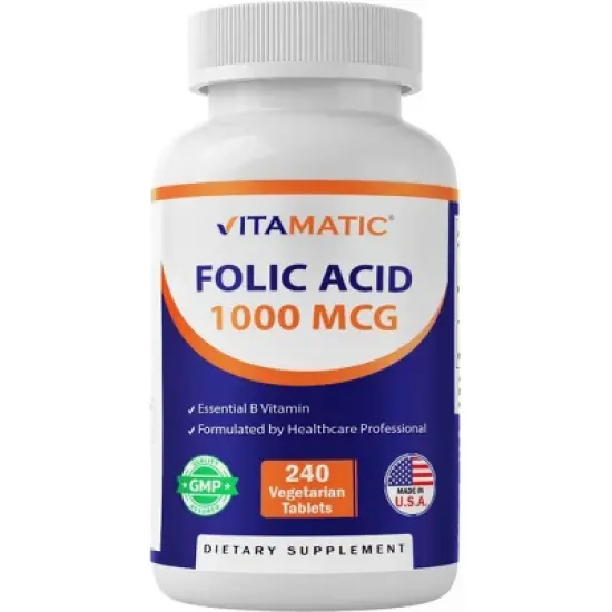 Folic Acid 1 mg - 240 Tablets image {8}