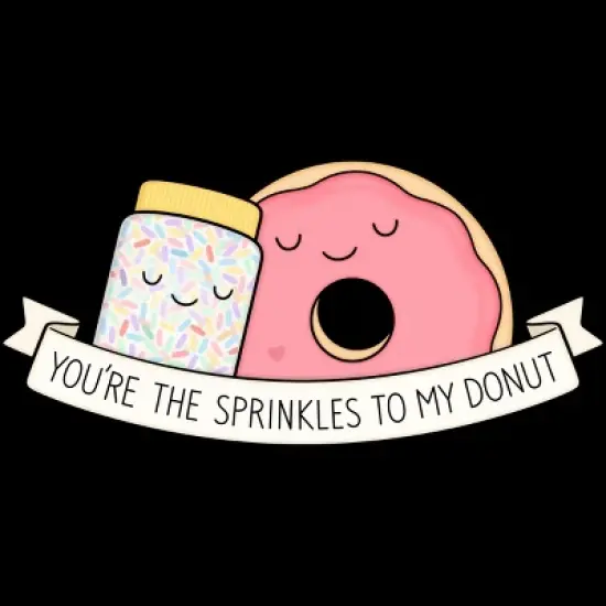 Women's Design By Humans You're the sprinkles to my donut By kimvervuurt Racerback Tank Top image {1}
