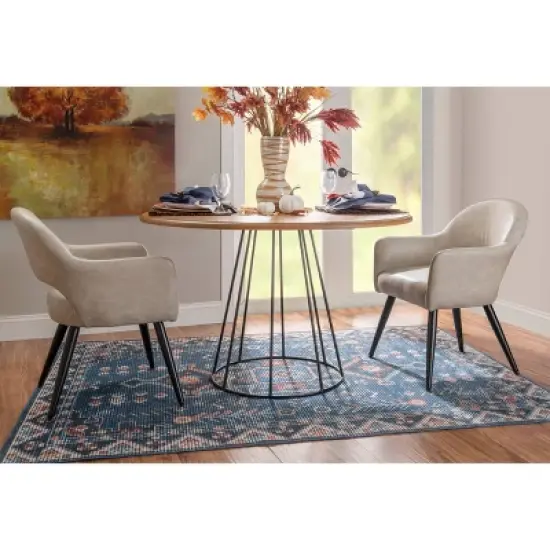 Serena Round Dining Table Natural - Powell image {1}