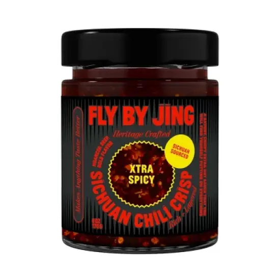 Fly By Jing Xtra Spicy Sichuan Chili Crisp Extra Hot Vegan Crispy Hot Sauce - 6oz image {8}