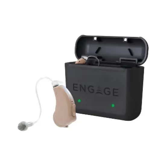 Lucid Hearing Engage Rechargeable OTC Behind The Ear with BT Streaming iPhone Hearing Aid image {2}