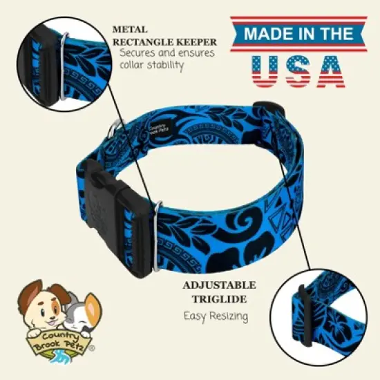 Country Brook Petz HossFit Jr Wide Deluxe Dog Collar - Attitude Collection image {3}