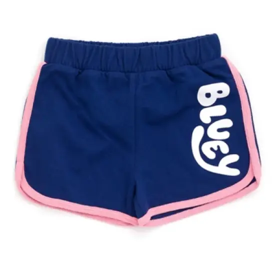 Bluey Girls T-Shirt and Dolphin Active French Terry Shorts Outfit Set Toddler to Little Kid  image {4}