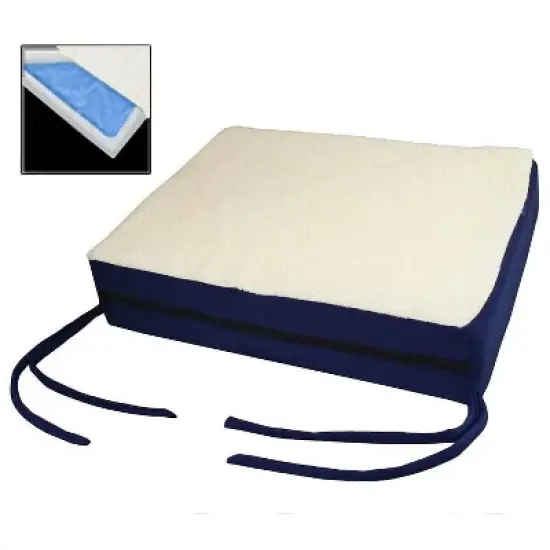 5 Star Super Deals Gel Memory Foam Seat Cushion with Chair Ties - Orthopedic Seat Lightweight and Portable - Washable Cover Included image {7}