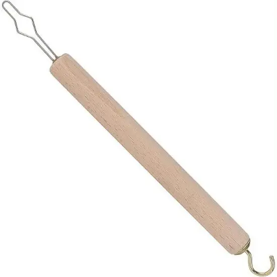 DMI Dressing Stick, Button Hook and Zipper Pull, Durable Wood Handle, Dressing Aid for Limited Mobility image {4}