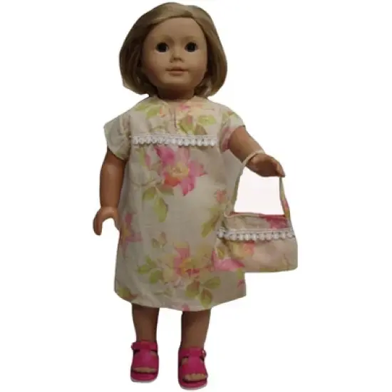 Doll Clothes Superstore Matching Dress and Purse for Girl and Dolls Size 14 image {2}