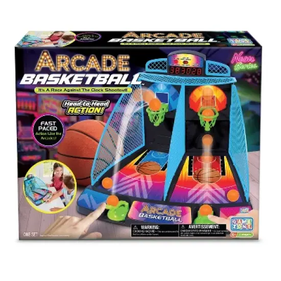 Game Zone Arcade Basketball Interactive Tabletop Multiplayer Game for Children ages 6 and older image {5}
