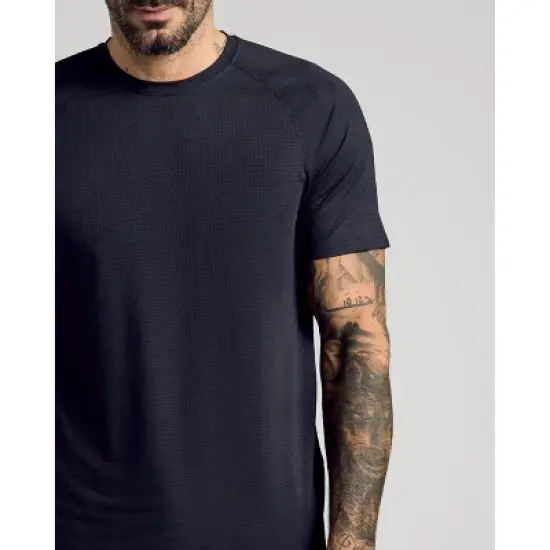 Men's Black Active Mesh Crew - True Classic image {4}