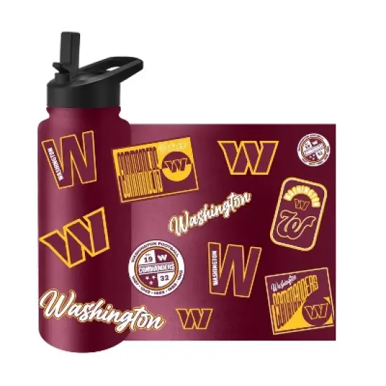 NFL Washington Commanders Dreamweave Quencher Bottle - 34oz image {1}