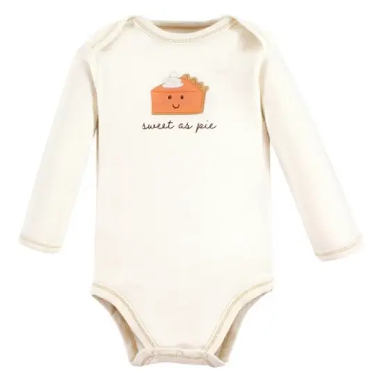 Touched by Nature Organic Cotton Long-Sleeve Bodysuits, Fall Food image {6}