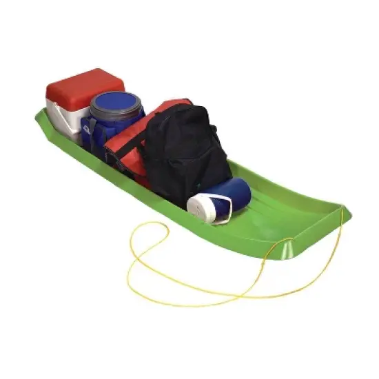 Emsco ESP 66" Family Fun Toboggan Four Rider Sled Lime image {1}