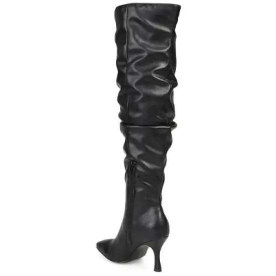 Journee Collection Womens Kindy Tru Comfort Foam Wide Calf Square Toe Over The Knee Boots image {6}