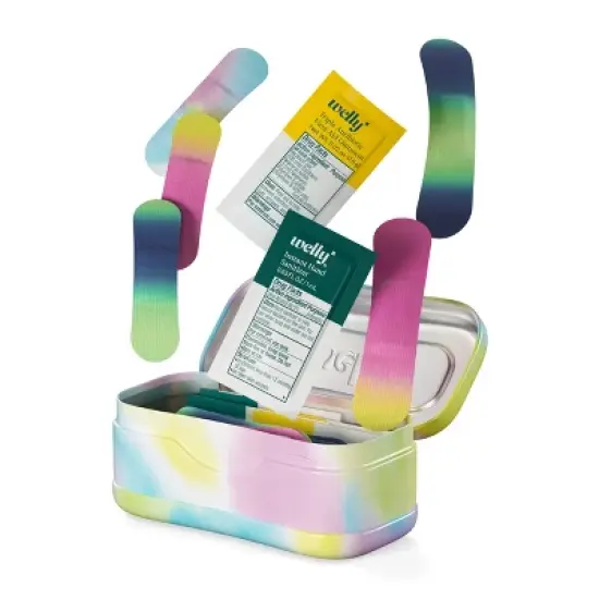 Welly Kid's Quick Fix First Aid Bandage Travel Kit - Colorwash - 24ct image {1}