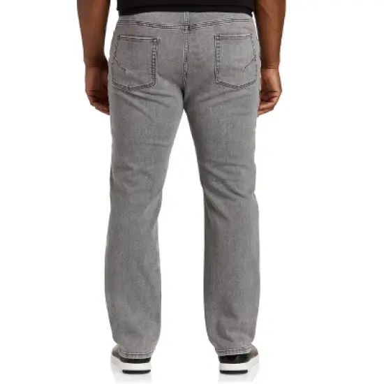 True Nation Good Day Grey Wash Athletic-Fit Jeans - Men's Big and Tall image {1}